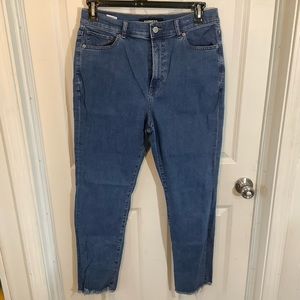 Express blue jean slim ankle  super high rise size 12 R